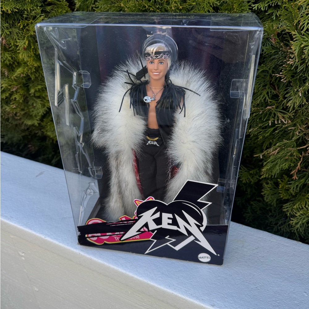 Barbie The Movie Ken Doll - Faux Fur Coat & Fringe Vest (Mattel Creations)